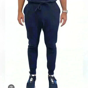 NWOT M Singer Navy Drawstring Traveller Pants - size m